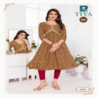 Raashi Tiya Wholesale Party Wear Alia Cut Kurtis Catalog