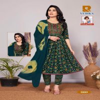 Raashi Vedika Wholesale Nyra Cut Kurti With Pant And Dupatta