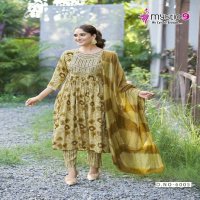 Mystic 9 Shanaya Vol-6 Wholesale Umbrella Cut Kurtis With Pant And Dupatta