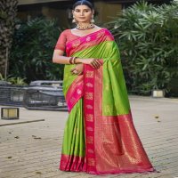 bunawat vijaya silk wedding festival wear silk fabric saree collection