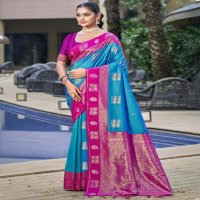 bunawat vijaya silk wedding festival wear silk fabric saree collection