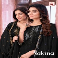 alok suit present sakina viscose reyon embroidery salwar kameez