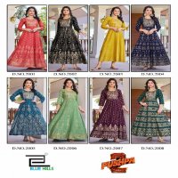 pushpa vol 2 by blue hills embroidery fullstitch plus size rayon anarkali gown kurti