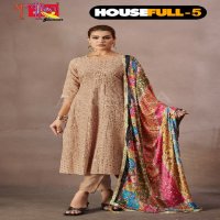 housefull vol 5 by ambika kurti readymade combo rayon 3pcs dress