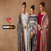 housefull vol 5 by ambika kurti readymade combo rayon 3pcs dress