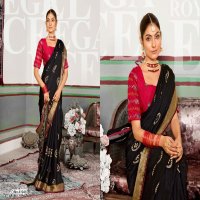 5d designer champa vol 3 unique print moss mello saree online