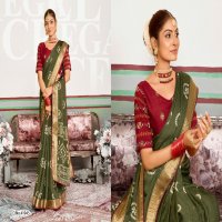 5d designer champa vol 3 unique print moss mello saree online