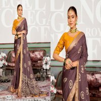 5d designer champa vol 3 unique print moss mello saree online