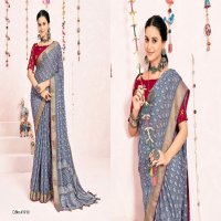 5d designer champa vol 4 unique print moss mello saree online