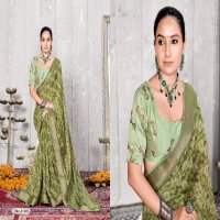 5d designer champa vol 5 unique print moss mello saree online