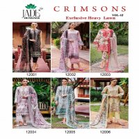 Jade Crimson Exclusive Heavy Lawn Vol-12 Wholesale Printed Dress Material