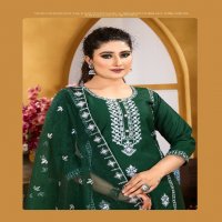 Krishna Trendz Summer Special Vol-4 Wholesale Roman Silk Kurti With Pant And Dupatta