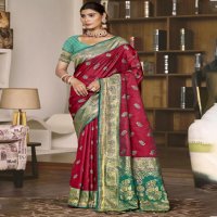 bunawat chaitanya silk wedding festival wear silk fabric saree collection