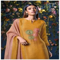 Ganga Ritika S3072 Wholesale Pure Bemberg Silk Jari Jacquard Salwar Suits