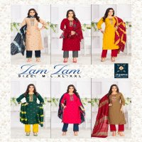zam zam by jiyana embroidery work mango silk readymade ladies suits