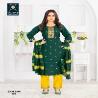 zam zam by jiyana embroidery work mango silk readymade ladies suits