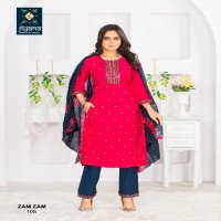 zam zam by jiyana embroidery work mango silk readymade ladies suits