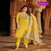 Rangmaya Roshni Wholesale Exclusive Banarasi Fabrics Readymade Suits