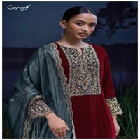 Ganga Siara S3065 Wholesale Fine Velvet Winter Salwar Kameez