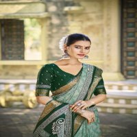 Mira Bela Zalak Wholsale Cotton Fabrics Ethnic Saree Collection