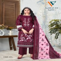 Vandana Karachi King Vol-6 Wholesale Cotton Printed Dress Material