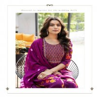 Kushals Morni Vol-3 Wholesale Rinkle Fabrics Naira Cut Kurtis With Pant And Dupatta