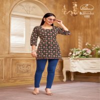 Miss World Khushi Vol-1 Wholesale Fancy Top Cotton Printed Short Tops
