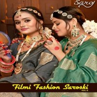 Saroj Filmi Fashion Saroski vol-5 wholesale Soft Organza Sarees