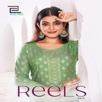 Blue Hills Reels Vol-15 Wholesale Rayon Designer Kurtis With Plazzo