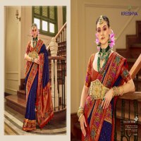 kreshva presents amaya banarasi silk party wear saree with blouse