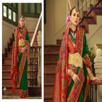 kreshva presents amaya banarasi silk party wear saree with blouse