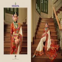 kreshva presents amaya banarasi silk party wear saree with blouse