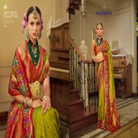 kreshva presents amaya banarasi silk party wear saree with blouse