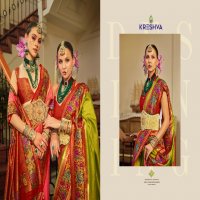 kreshva presents amaya banarasi silk party wear saree with blouse