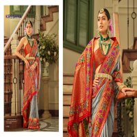 kreshva presents amaya banarasi silk party wear saree with blouse