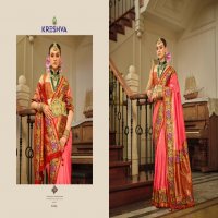 kreshva presents amaya banarasi silk party wear saree with blouse
