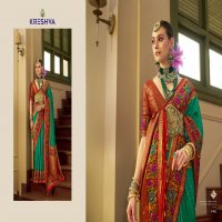 kreshva presents amaya banarasi silk party wear saree with blouse