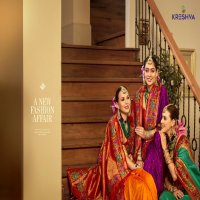 kreshva presents amaya banarasi silk party wear saree with blouse