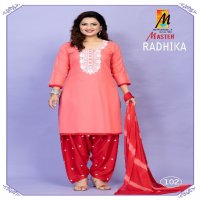 radhika by master beautiful rayon readymade unique patiyala ladies suits