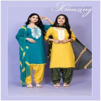radhika by master beautiful rayon readymade unique patiyala ladies suits