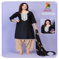 radhika by master beautiful rayon readymade unique patiyala ladies suits