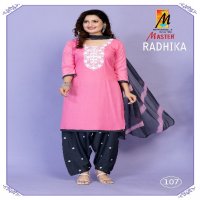 radhika by master beautiful rayon readymade unique patiyala ladies suits