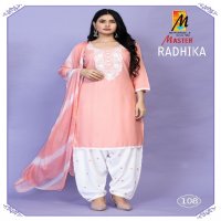 radhika by master beautiful rayon readymade unique patiyala ladies suits