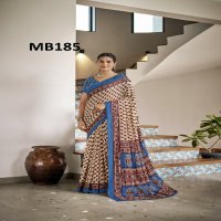 Mira Bela MB172 To MB191 Wholesale Bagru Print Ethnic Sarees