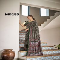 Mira Bela MB172 To MB191 Wholesale Bagru Print Ethnic Sarees