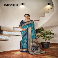 Mira Bela MB172 To MB191 Wholesale Bagru Print Ethnic Sarees