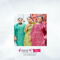 Mystic 9 NIsha Vol-3 Wholesale Rayon Straight Cut Kurti With Pant And Dupatta