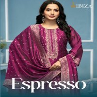 espresso by ibiza banglory silk jacquard fashionable dress material