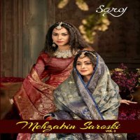 Saroj Mehzabin Saroski Vol-3 Wholesale Crystal Silk Ethnic Sarees