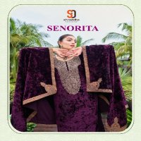Shraddha Senorita Wholesale Velvet Fabrics Pakistani Style Winter Suits